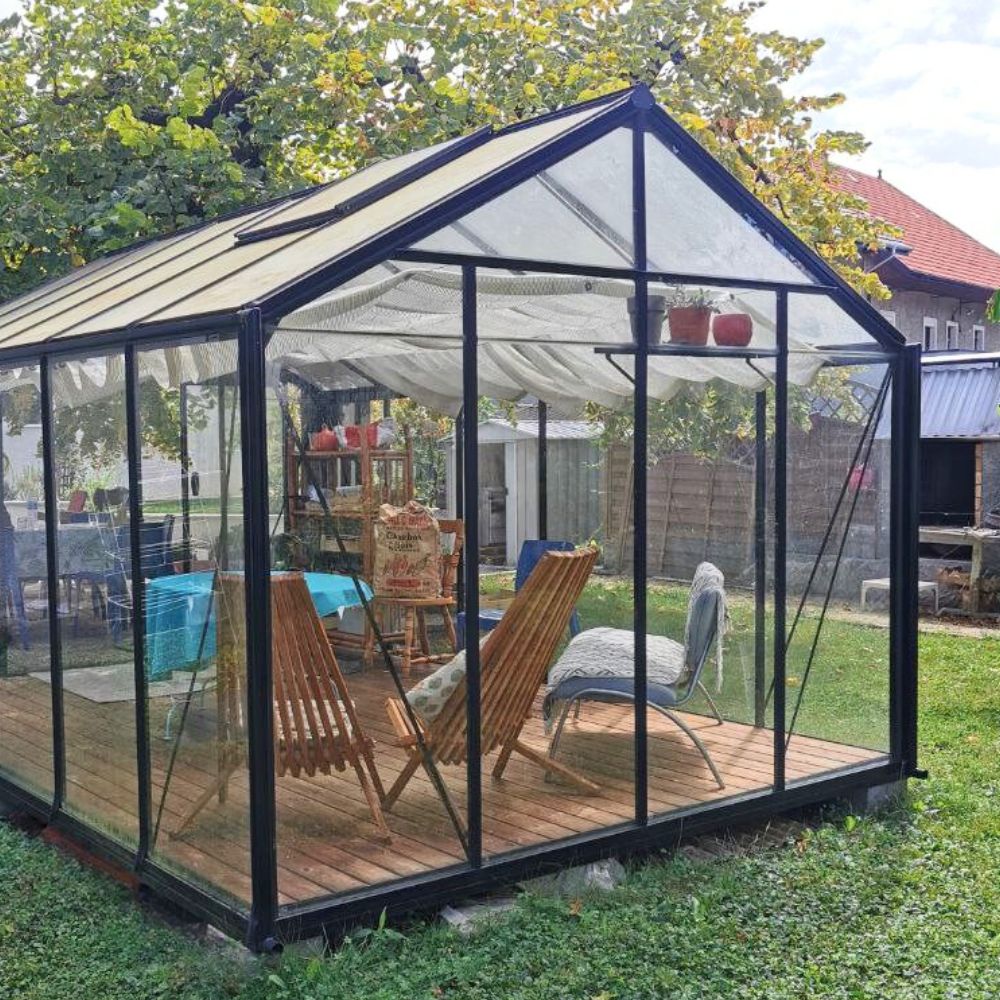Serre de jardin en verre pas chère