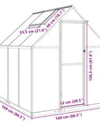 Mini serre de jardin polycarbonate