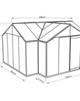 Divers dimensions d'une serre en verre Hélène de la marque ACD 15.79 m2 - Orangerie