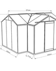 Les mesures de la Serre en verre Aurélie ACD 10.26 m2 - Orangerie - 3.03 x 3.71 m