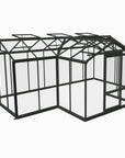 Serre en verre Babette ACD 15,40 m2 - Orangerie - 3,77 x 5,19 m en fond blanc