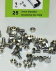 boulons inox M6x10mm - lot de 25 pièces ACD