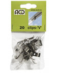 Clips en V ACD pour tous types de serre en inox