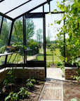 Intérieur de la Serre adossée en verre MS306 ACD - 13.44 m2 - parois obliques