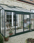 Serre adossée en verre laquée MS304 de la marque ACD - 9 m2 - parois obliques