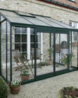 Serre adossée en verre laquée MS304 de la marque ACD - 9 m2 - parois obliques