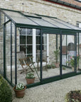 Serre adossée en verre laquée MS305 de la marque ACD - 11.20 m2 - parois obliques