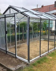 Serre de jardin en verre de 10m² en aluminium et avec verre securit