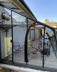 Serre adossée en verre laquée MS307 ACD - 15.67 m2 - parois obliques