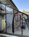 Serre adossée en verre laquée MS309 ACD - 20.14 m2 - parois obliques