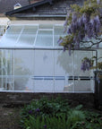 Serre adossée en verre aluminium MS307 ACD - 15.67 m2 - parois obliques