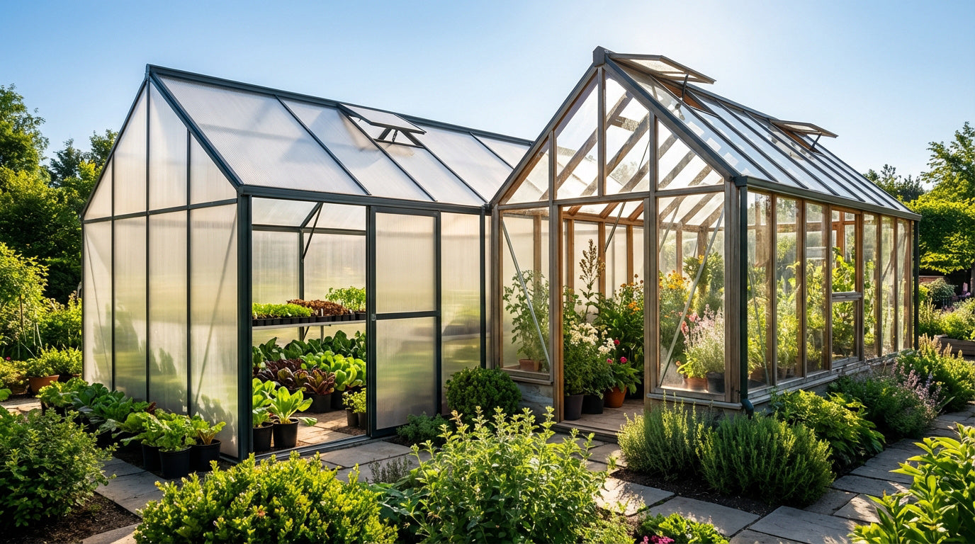 Serre en polycarbonate ou en verre ?
