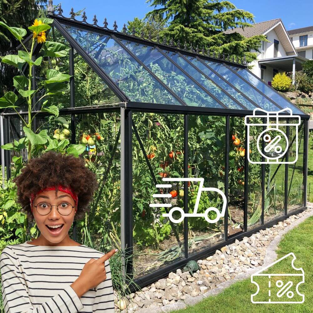 Promotion sur les serres de jardin en verre, polycarbonte, tunnel, de la marque Belge ACD