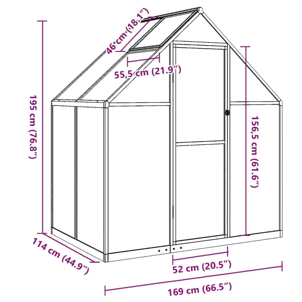 Mini serre de jardin polycarbonate