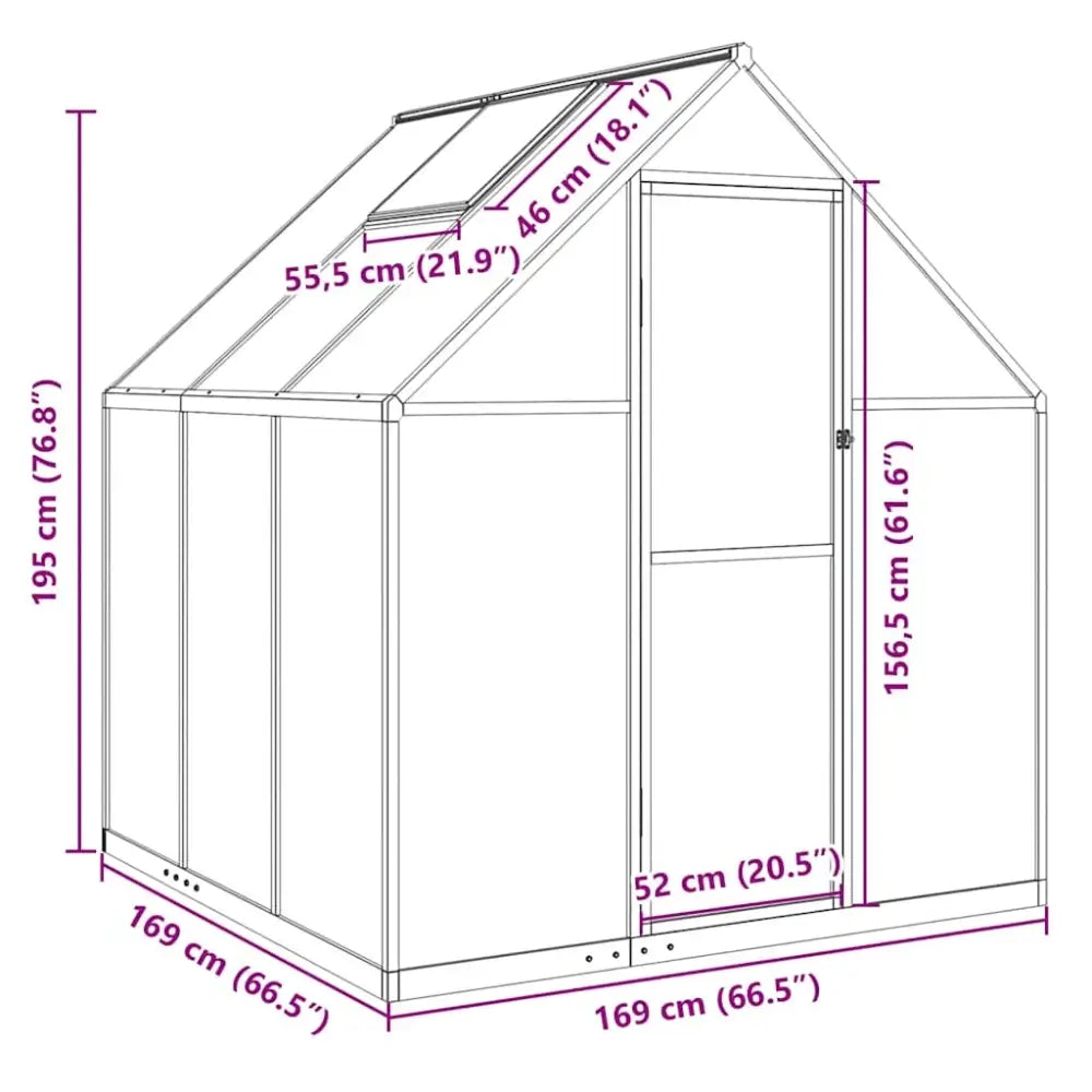 Mini serre de jardin polycarbonate