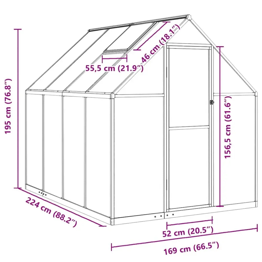 Mini serre de jardin polycarbonate