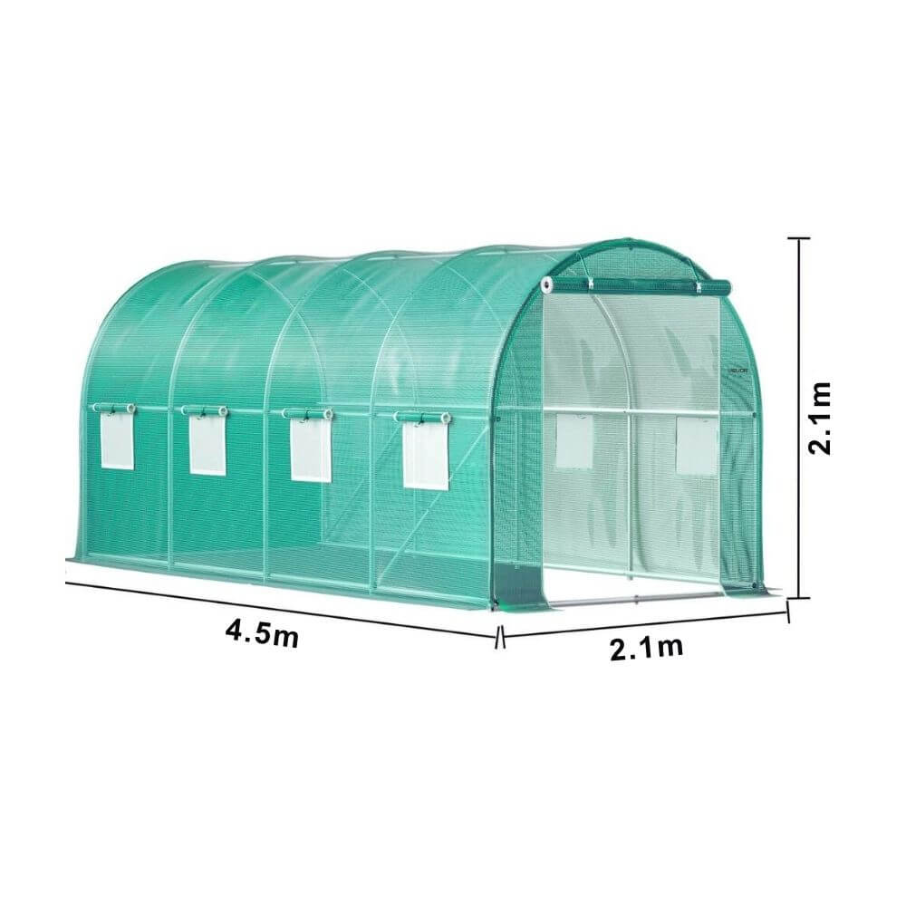 Dimensions de la serre de jardin tunnel fenêtres