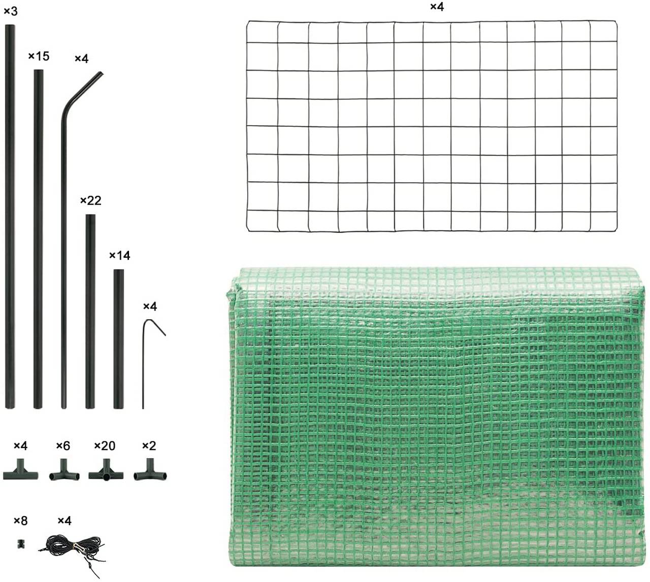 Contenu du colis de la mini serre de jardin pour balcon