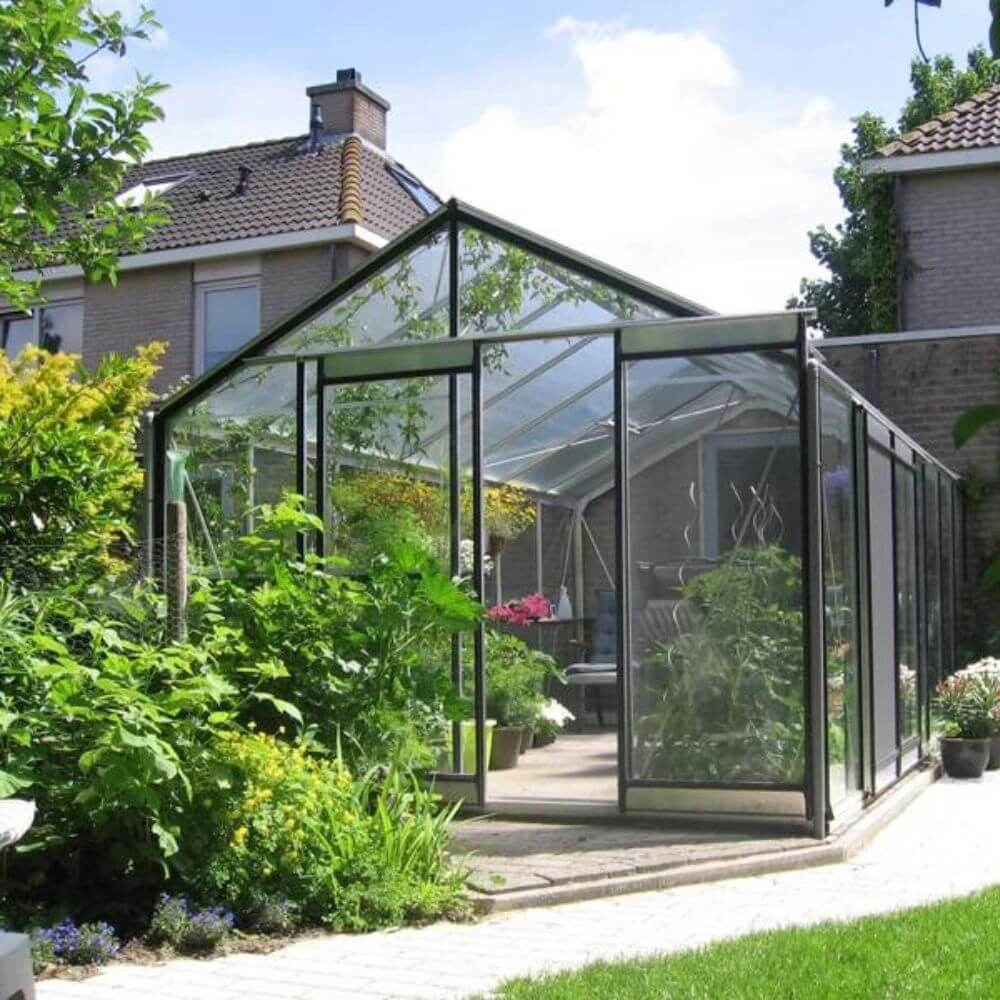 Serre de jardin verre 15m² ACD R307 ALULINE thermolaquée