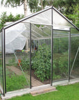 entrée serre de jardin en verre R309H ACD