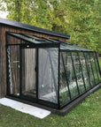 Serre adossée en verre MS207 ACD - 11.83 m2 entrée